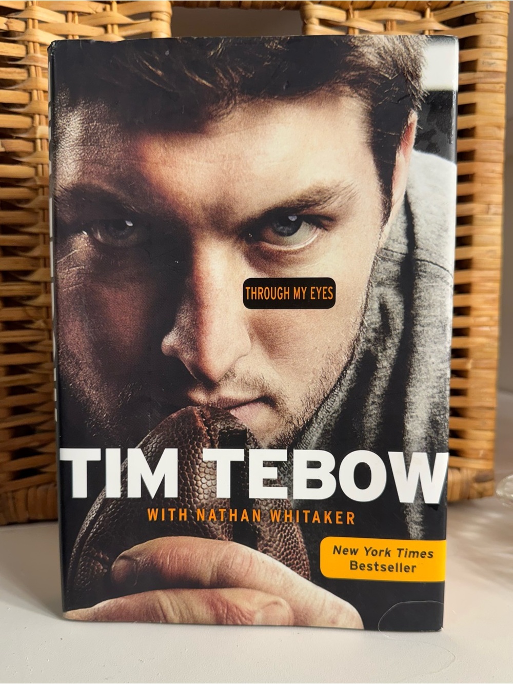 Tim Tebow "Through My Eyes" Hardcover Book - Black, White, Brown - New